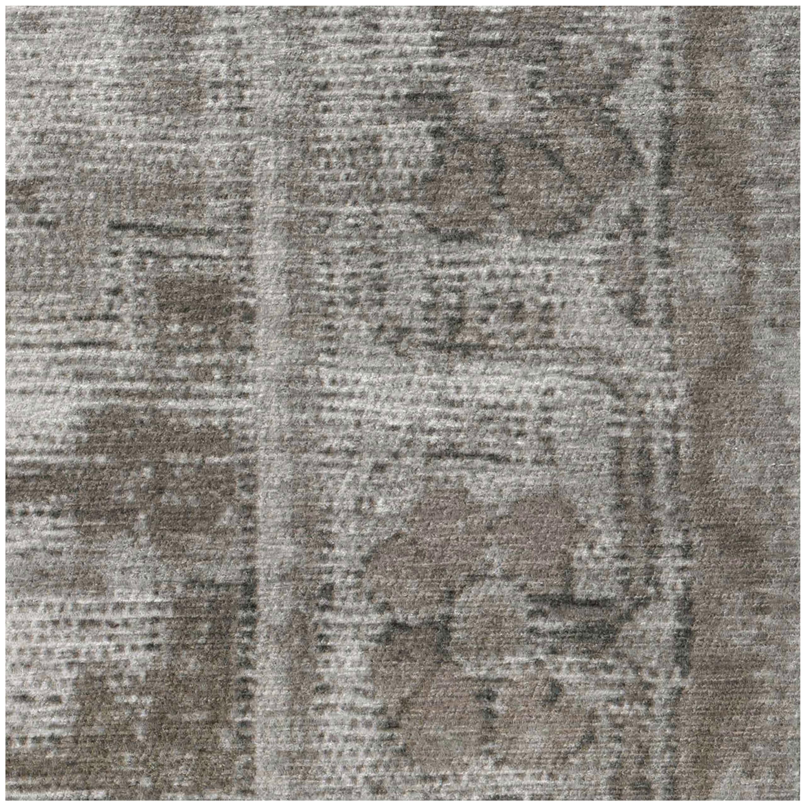 Washable 2x3 Area Rug by Ruggable - Zinnia Grey Non-Slip Premium Rug for Living Room, Bedroom, Kitchen, Office & Classroom | Includes Gripper Pad | Perfect for High-Traffic Areas & Pet-Friendly Homes