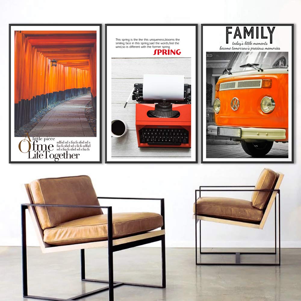 Wall26 3-Panel Framed Canvas Wall Art Set - Modern Cityscape Building Theme Print (16x24 Inches Each) for Living Room & Bedroom Decor - Ready to Hang Home Decoration for Apartments, Offices & Dorm Rooms