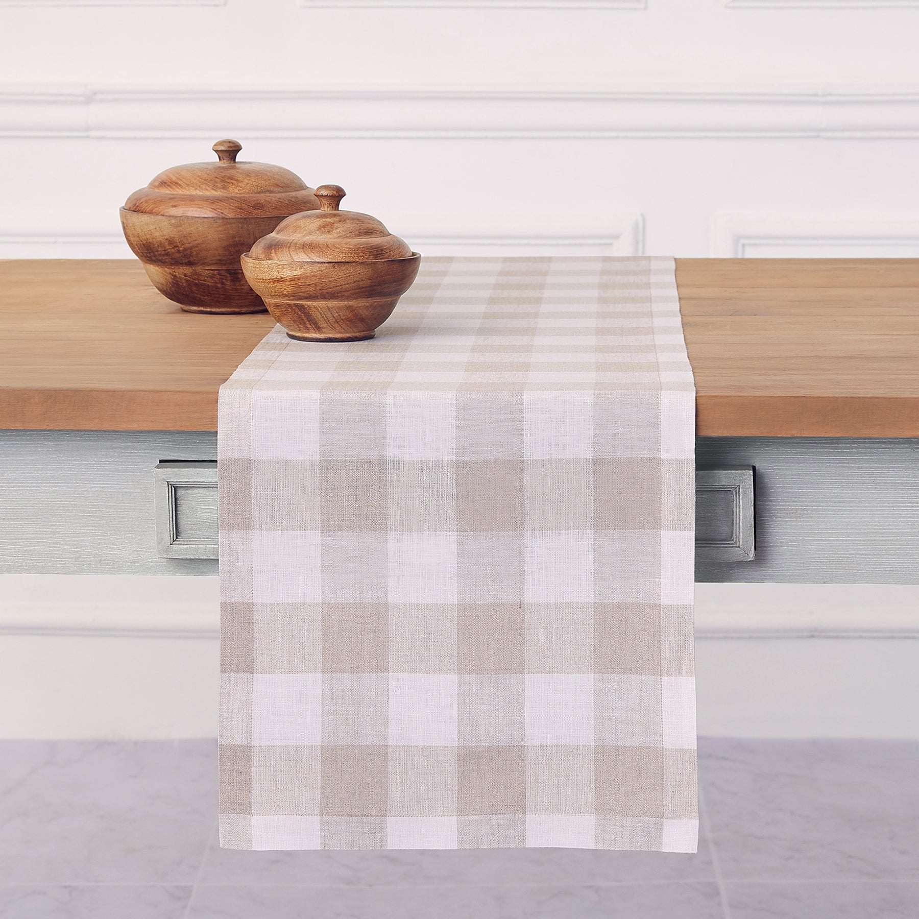 Buffalo Check Table Runner - Red and Black Plaid Cotton Table Decor for Farmhouse, Rustic & Holiday Dining - Perfect for Christmas, Thanksgiving & Everyday Use