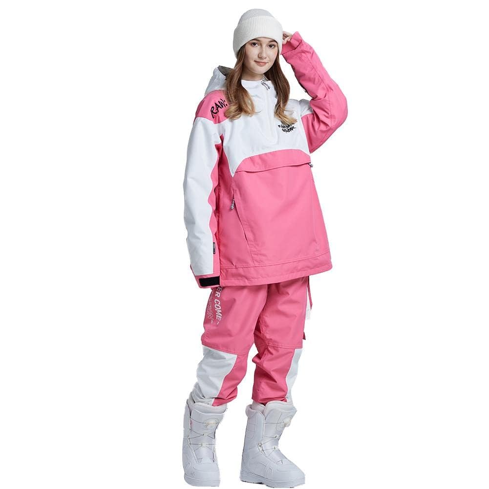 RIUIYELE Women's Waterproof Insulated Ski Suit - Winter Snowboarding Jacket & Pants Set for Outdoor Sports | Perfect for Skiing, Snowboarding & Cold Weather Activities