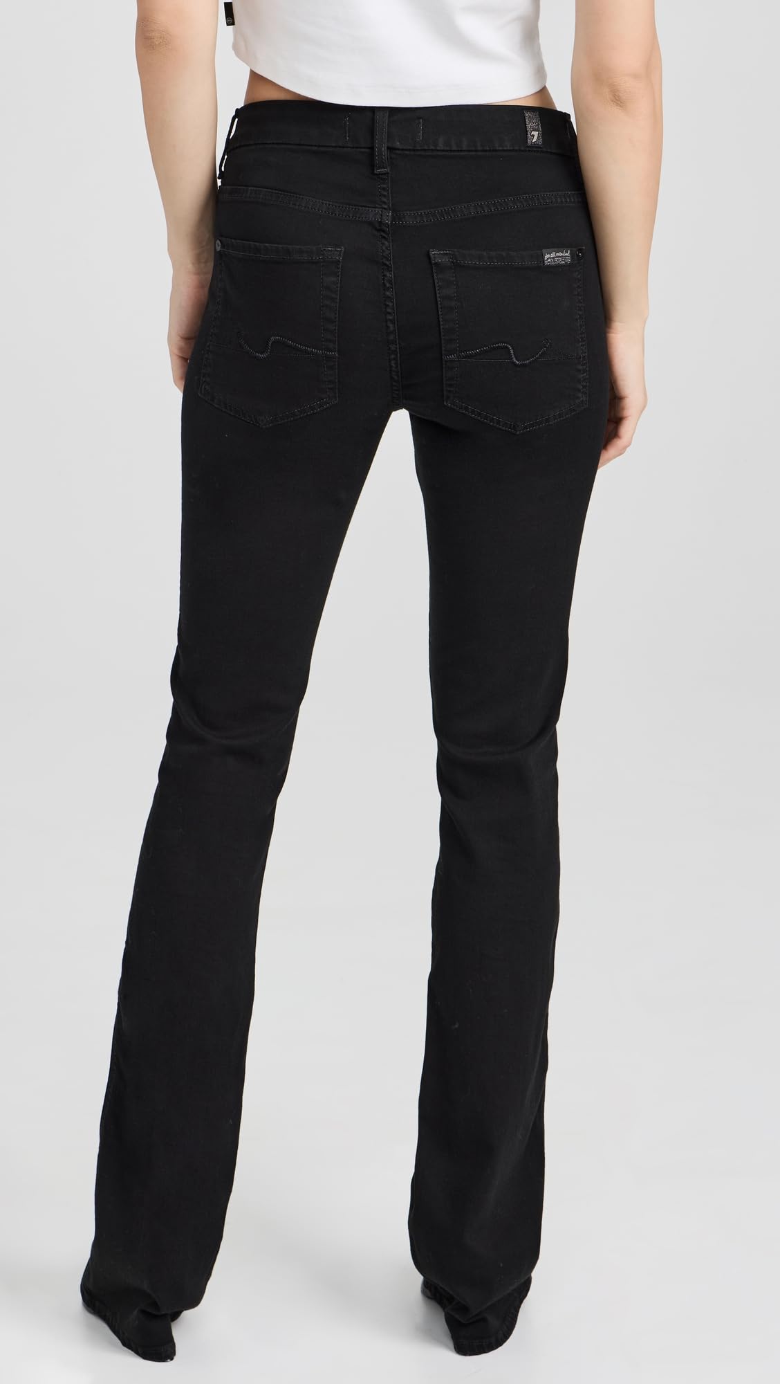 7 For All Mankind Women's Kimmie Bootcut Jeans - Stretch Denim Pants for Casual & Office Wear | Comfortable Mid-Rise Fit | Perfect for Everyday Style & Night Out