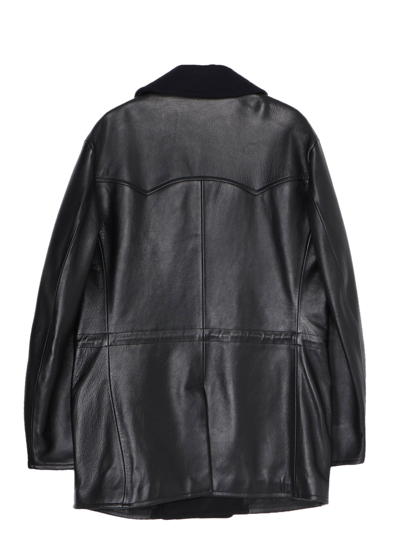 Premium Buffalo Leather P Coat for Men – Durable & Stylish Outerwear for Motorcycle Riding, Casual Wear & Outdoor Adventures