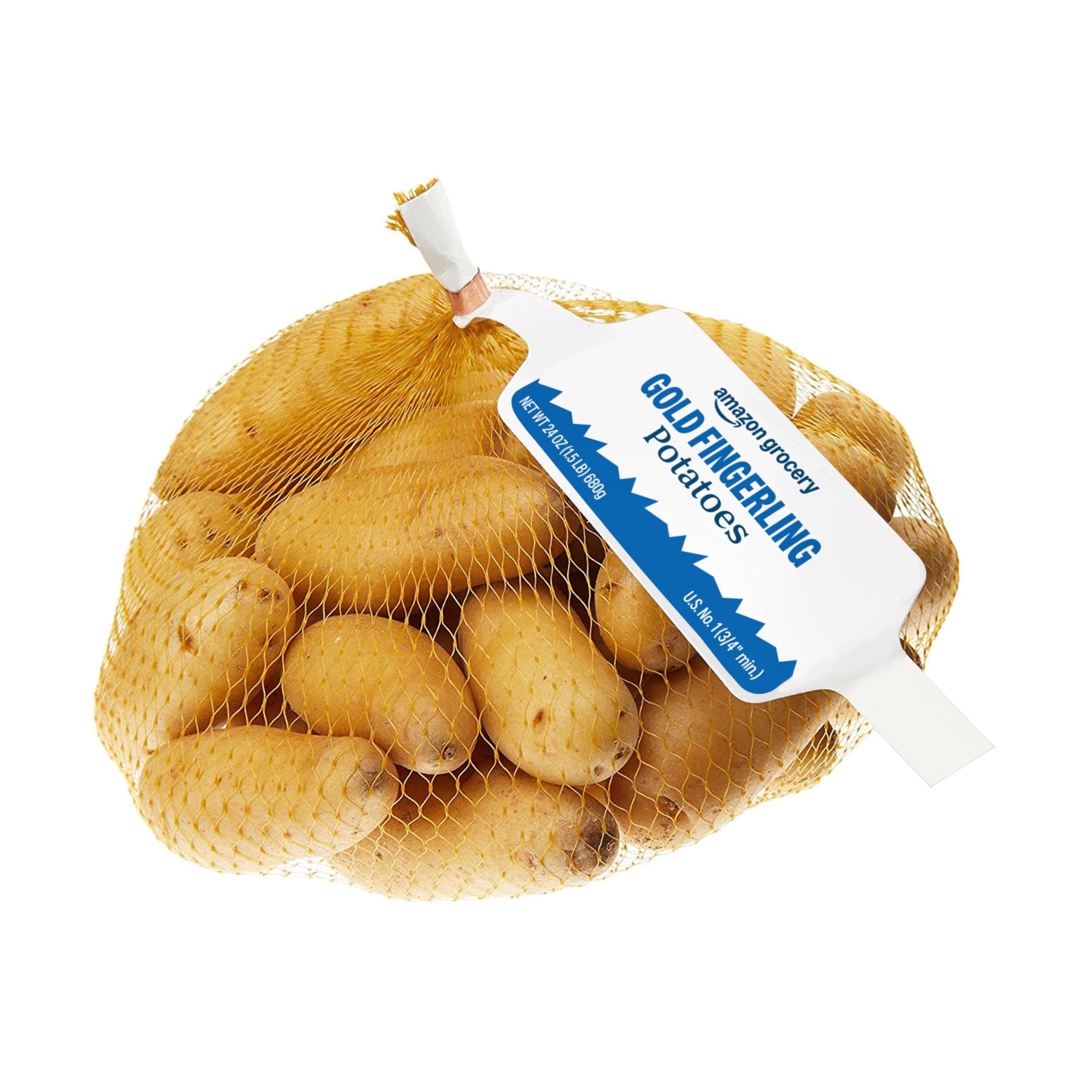 Fresh Fingerling Potatoes 1.5 Lb - Premium Small Gourmet Potatoes for Roasting, Salads & Side Dishes - Amazon Grocery (Packaging May Vary)