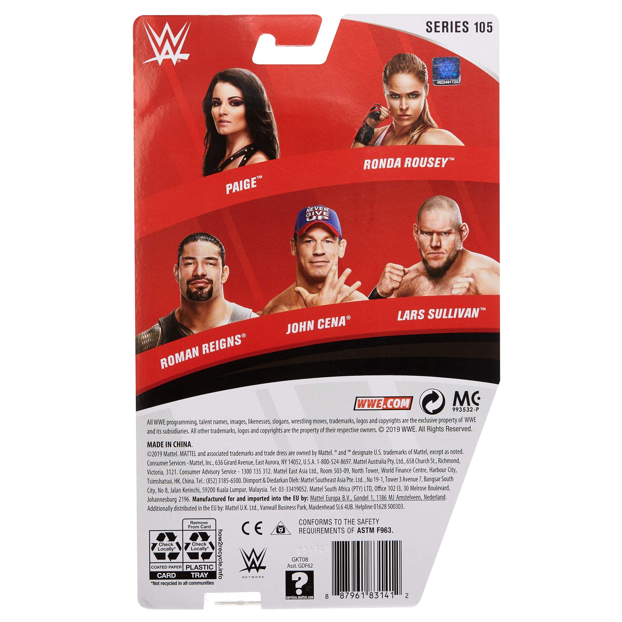 WWE Paige Series 105 Basic Action Figure - Collectible Wrestling Toy for Kids & Fans - Perfect for Play, Display & WWE Memorabilia Collection