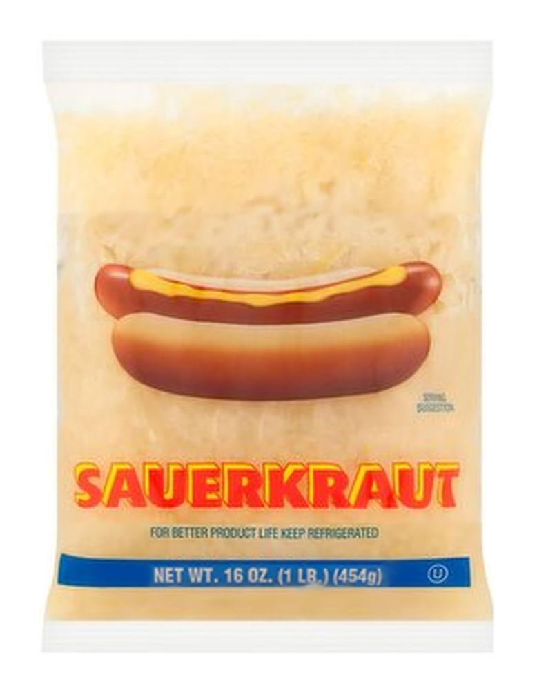 Pushcart Style Onions in Sauce (15 oz) & Sauerkraut Topping (16 oz) Combo - Authentic Hot Dog & Sausage Toppings for BBQ, Ballpark Snacks & Street Food