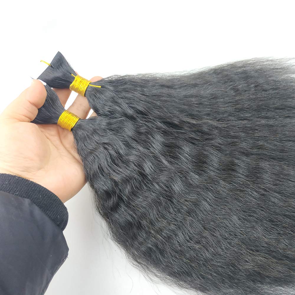 Natural Tape-In Human Hair Extensions 40pcs 100g - Kinky Straight Skin Weft for Seamless Blending (14 Inch, Natural Color) | Perfect for Daily Wear, Styling & Volume Boost