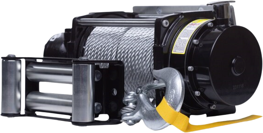 DK2 10000NH 10,000 lbs Heavy Duty Hydraulic Winch with Steel Cable - Off-Road Recovery, Towing, Construction & Industrial Use