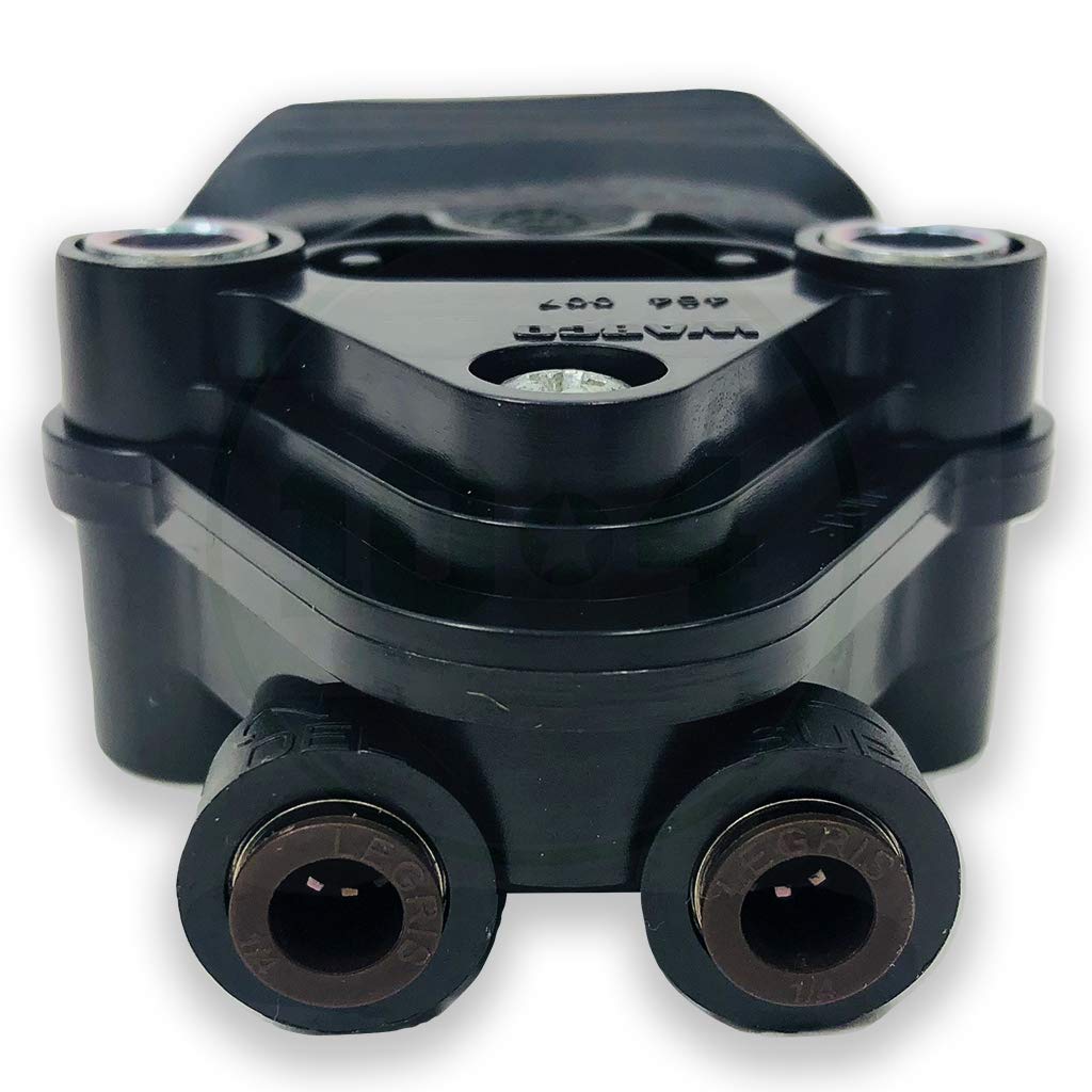 Wabco S4640070040 Air System Leveling Valve - Heavy Duty Black Replacement for Trucks & Trailers - Perfect for Commercial Vehicle Suspension Maintenance