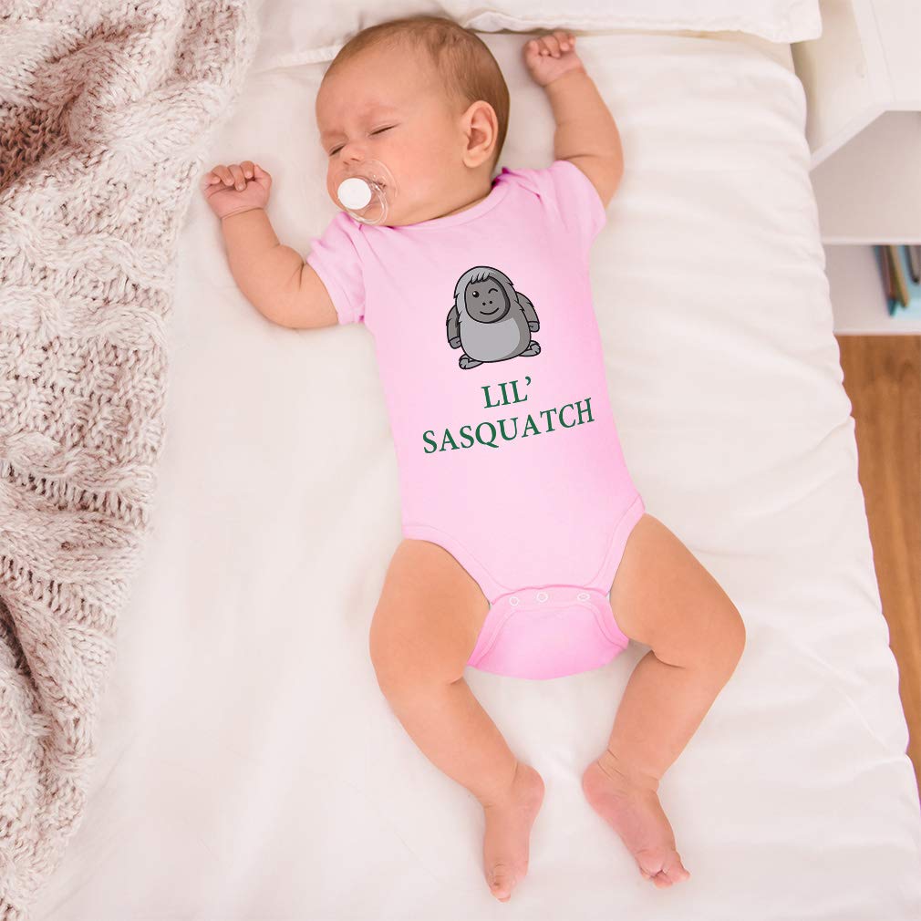 Custom Baby Bodysuit - Funny Lil' Sasquatch Cotton Onesie for Boys & Girls | Soft & Comfortable Newborn Outfit for Everyday Wear, Photo Shoots & Gifts