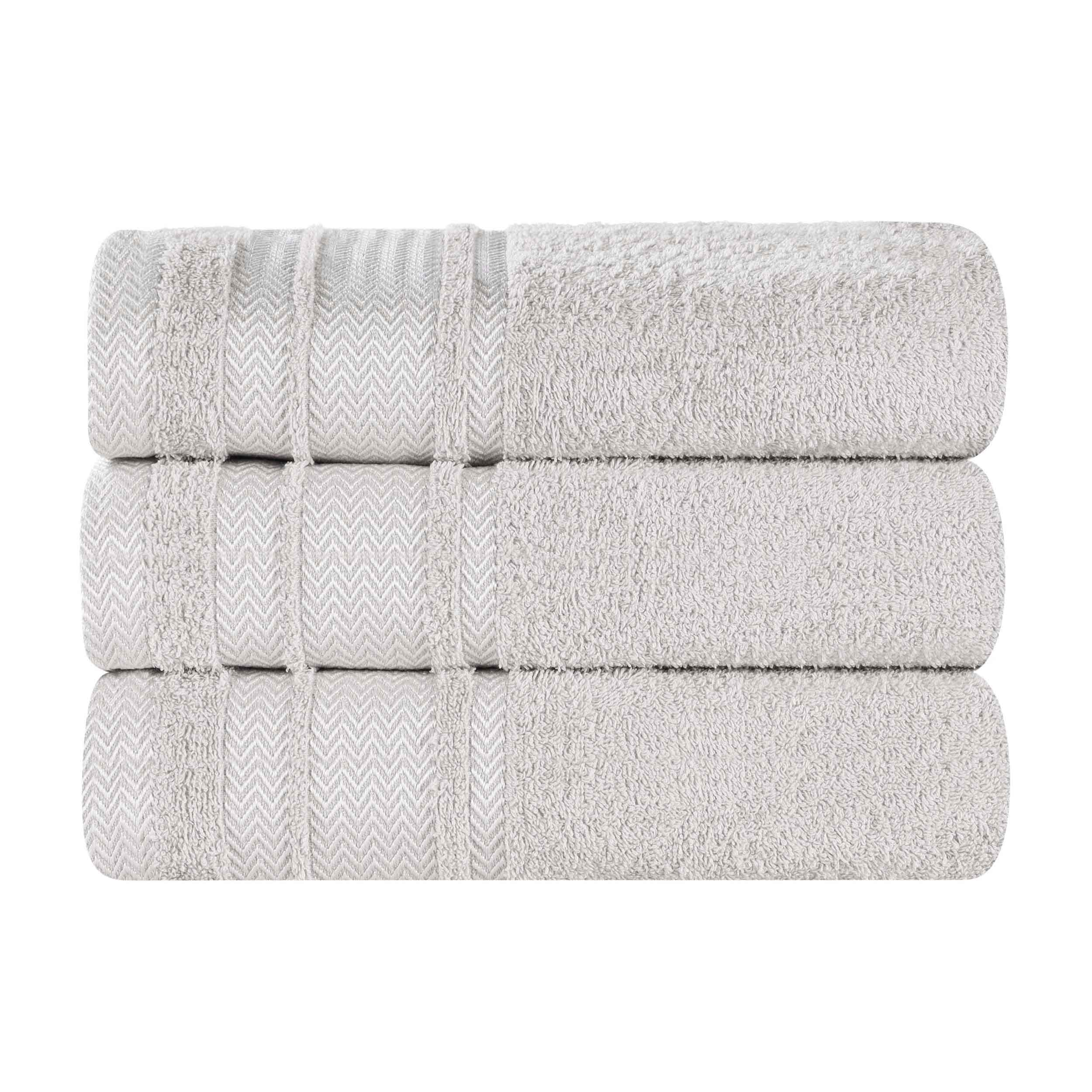 Premium Hays Cotton Soft Medium Weight Bath Towel Set of 3 - Ultra Absorbent & Quick Dry - Luxury Spa & Bathroom Essentials for Home, Hotel, Gym Use