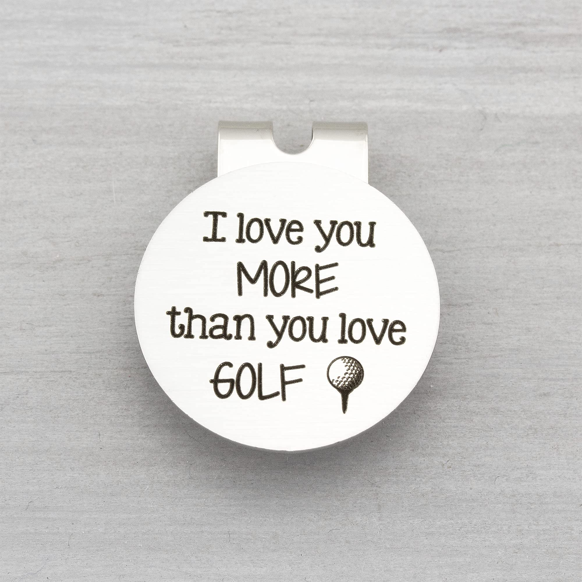 **Magnetic Golf Ball Marker with Hat Clip - Personalized Engraved Golf Gift for Men, Husband, Boyfriend - Perfect for Anniversaries, Birthdays & Golf Lovers - 
