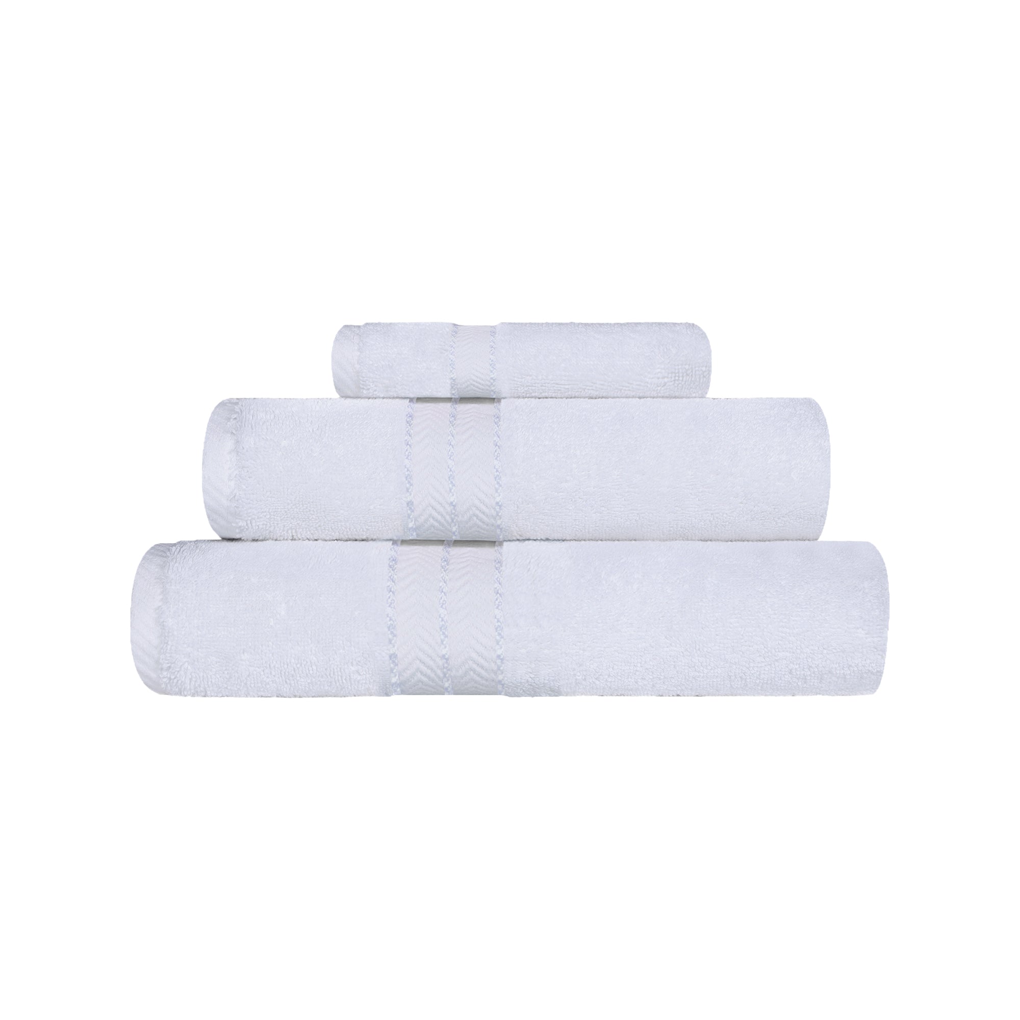 Premium Turkish Cotton Ultra Plush 3-Piece Bath Towel Set - Super Absorbent, Soft & Luxurious for Spa, Bathroom, and Beach Use