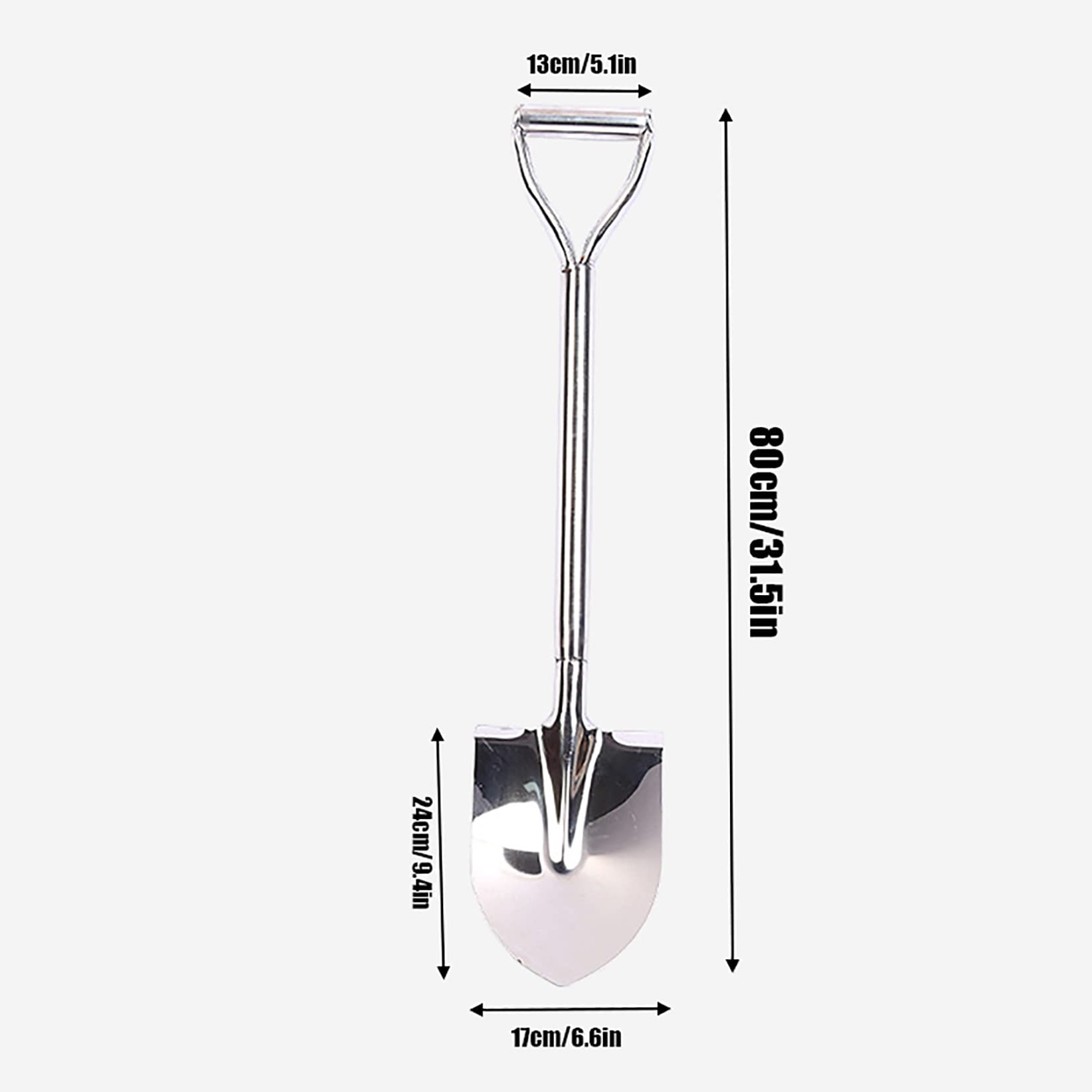 Stainless Steel Gardening Shovel - 31.5 Inch Short Handle D-Grip Digging Tool for Planting, Weeding & Landscaping | Durable All-Weather Outdoor Shovel for Garden, Yard & Farm Use