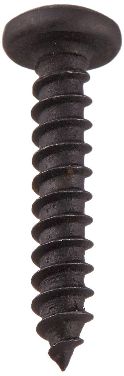 Small Parts 0612APPB #6-18 Steel Sheet Metal Screws, Black Oxide Pan Head Phillips Drive, 3/4