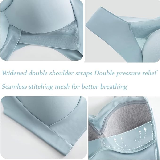 Wirefree Bras for Women - Seamless No Underwire Comfortable Padded Bralette with Full Coverage & Push Up Support | Perfect for Yoga, Workout & Everyday Wear