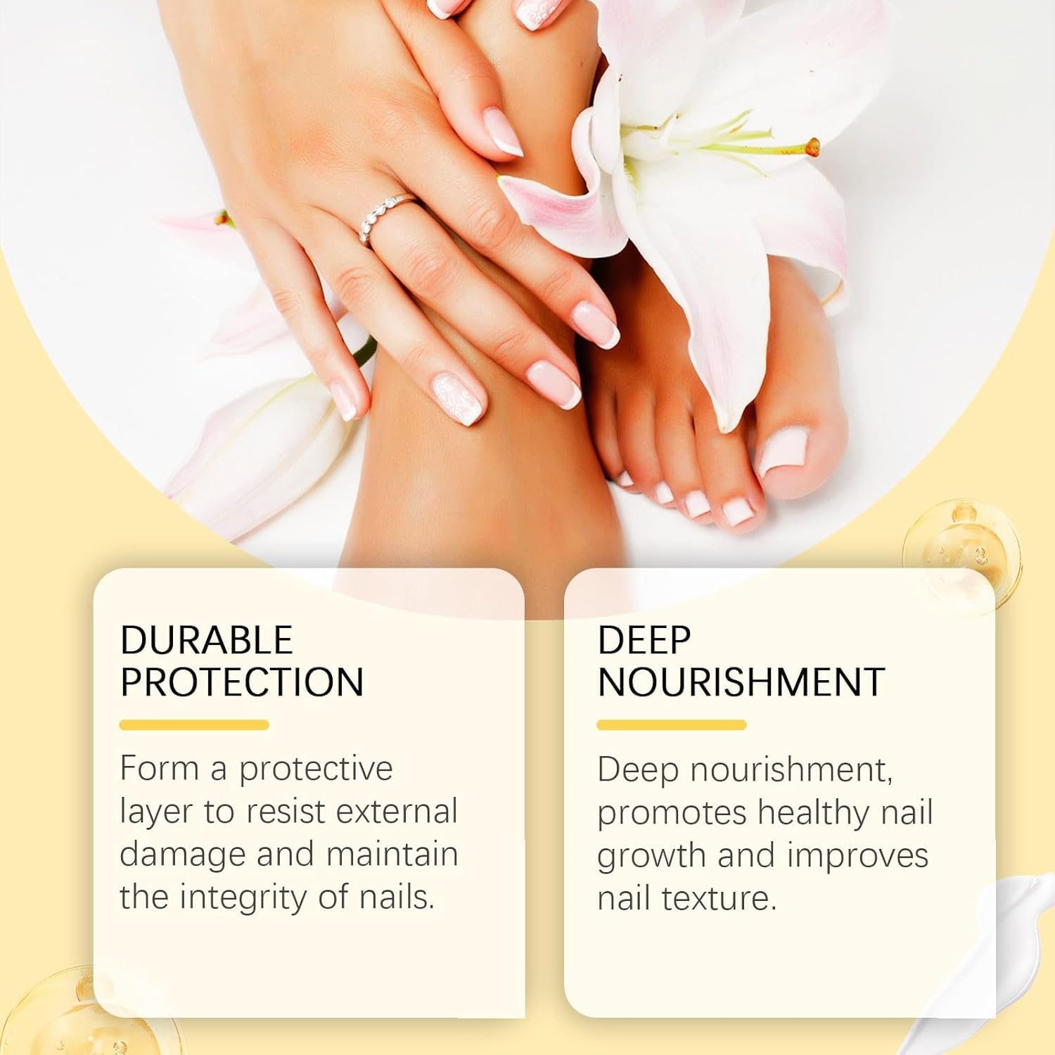 RIDOY Bee Venom Nail Soothing Solution & Serum for Nail Growth & Repair - Treats Thick, Broken & Discolored Nails, Restores Healthy Nails - Perfect for Manicures, Pedicures & Nail Care Routines