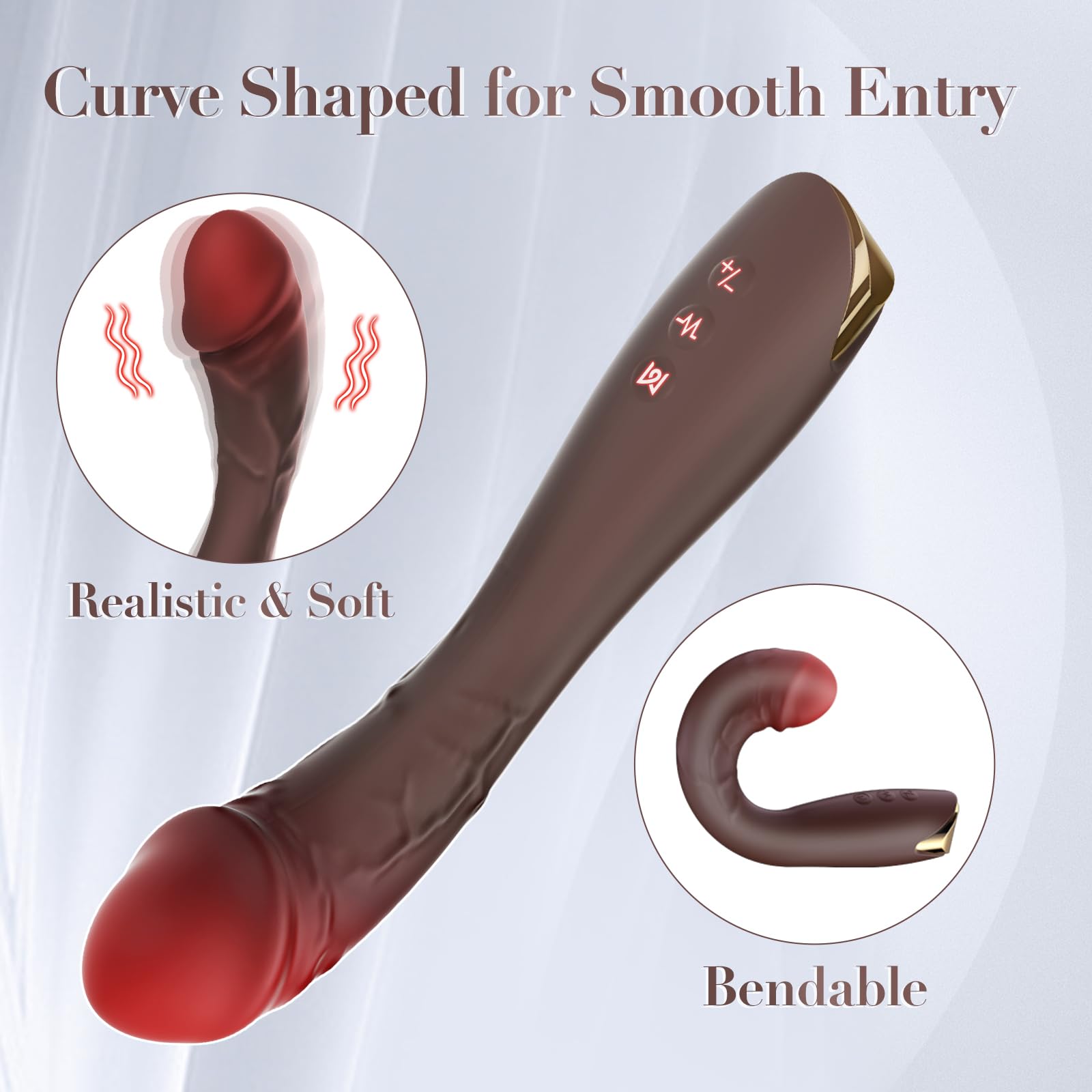 Premium G Spot Vibrator for Women - 10 Powerful Vibration & One-Burst Modes, Realistic Curved Clit Stimulator - Adult Sex Toy for Solo Play & Couples Fun - Perfect for Intimate Moments & Spicing Up Your Relationship