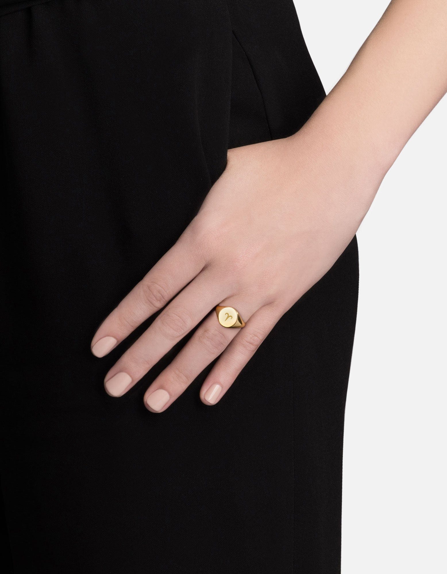 14k Gold Astro Signet Ring for Men & Women - Zodiac Constellation Jewelry Gift for Birthday, Anniversary & Special Occasions