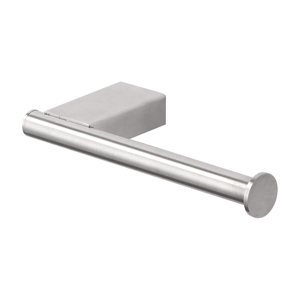 Transolid MSPH-BS Brushed Stainless Steel Paper Holder - Durable Bathroom Tissue Dispenser for Home, Office & Commercial Use