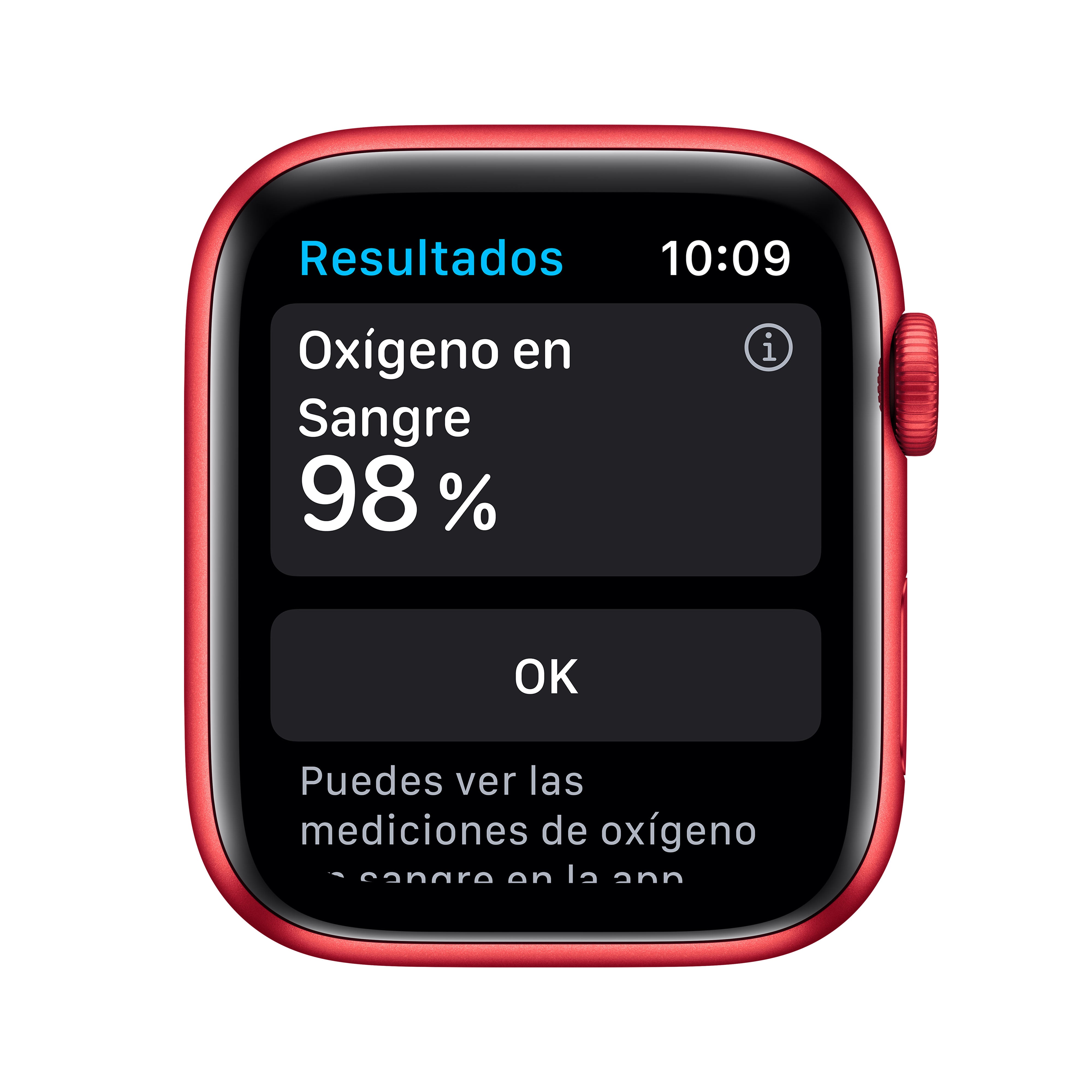 Apple Watch Series 6 GPS 44mm Aluminum Case with Red Sport Band - Fitness Tracking, Heart Rate Monitor & Water Resistant for Running, Swimming & Daily Activities