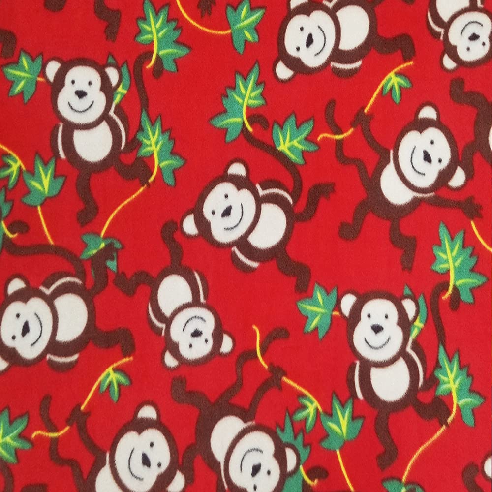 Pico Textiles 10 Yards Red Fleece Fabric Bolt - Soft Print Fleece for Sewing, Scarves, No-Sew Throws & Tie Blankets - DIY Craft Projects, Baby Blankets, Home Decor & Seasonal Decorations