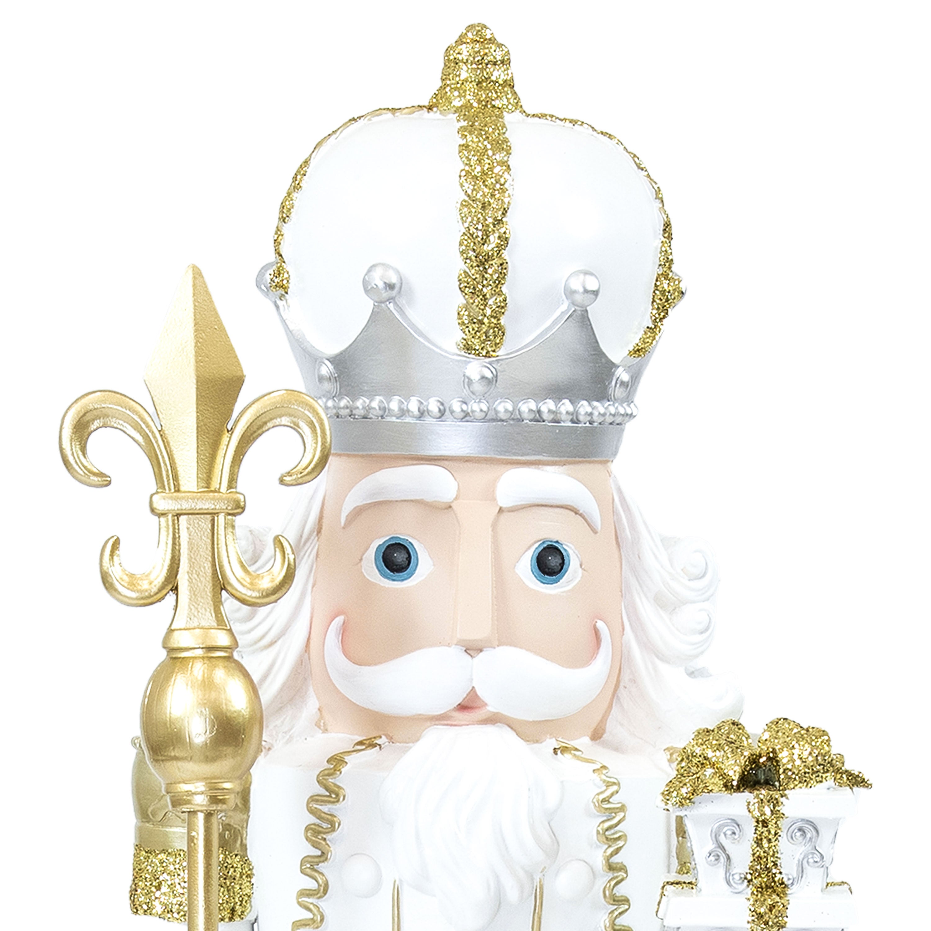 Sunnydaze Pierre the Fleur de Lis Christmas Nutcracker Statue - 47
