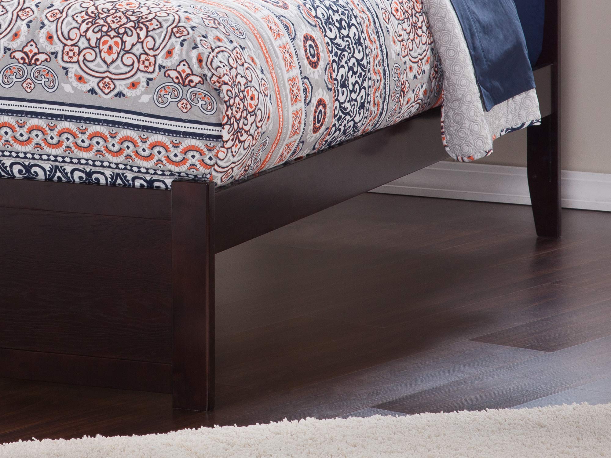 AFI Madison Full Platform Bed with Footboard & Storage Drawers in Espresso - Modern Bedroom Furniture for Small Spaces & Storage Solutions
