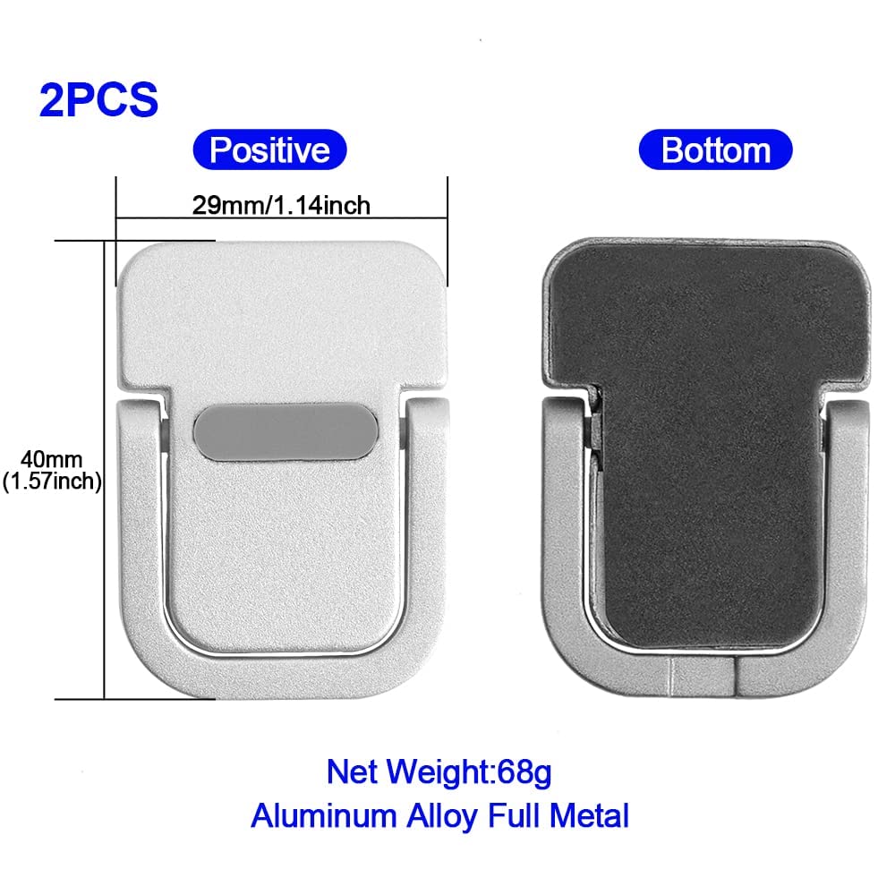 2Pcs Self-Adhesive Keyboard Stand for Desk - Adjustable Laptop Stand Riser Feet - Durable Aluminum Portable Laptop Kickstand for MacBook, iPad, 10-18