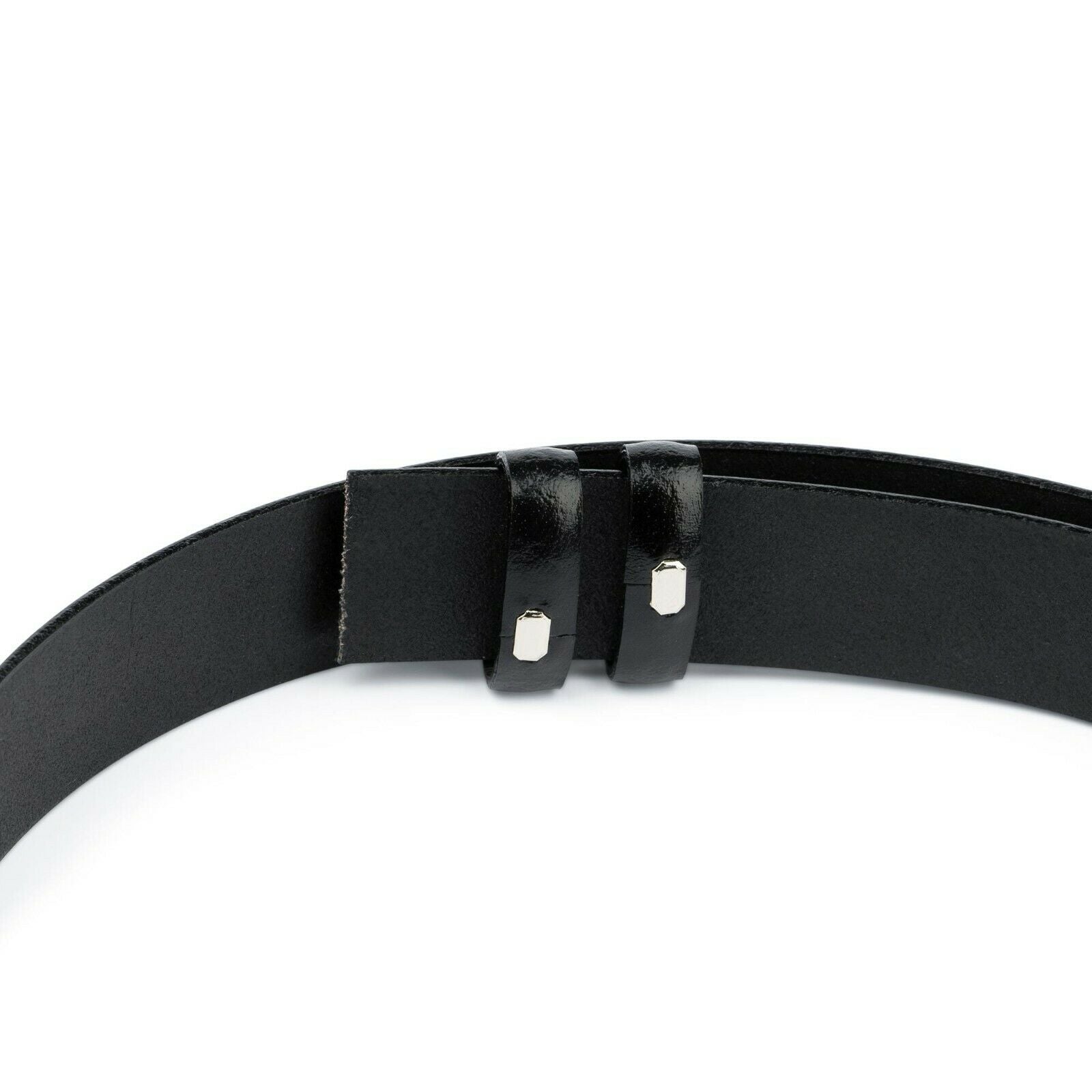 Premium Black Leather Belt for Men - 1 1/8 Inch (30mm) Width - Compatible with Ferragamo Buckles - Italian Craftsmanship - Perfect for Office, Formal Wear & Everyday Style