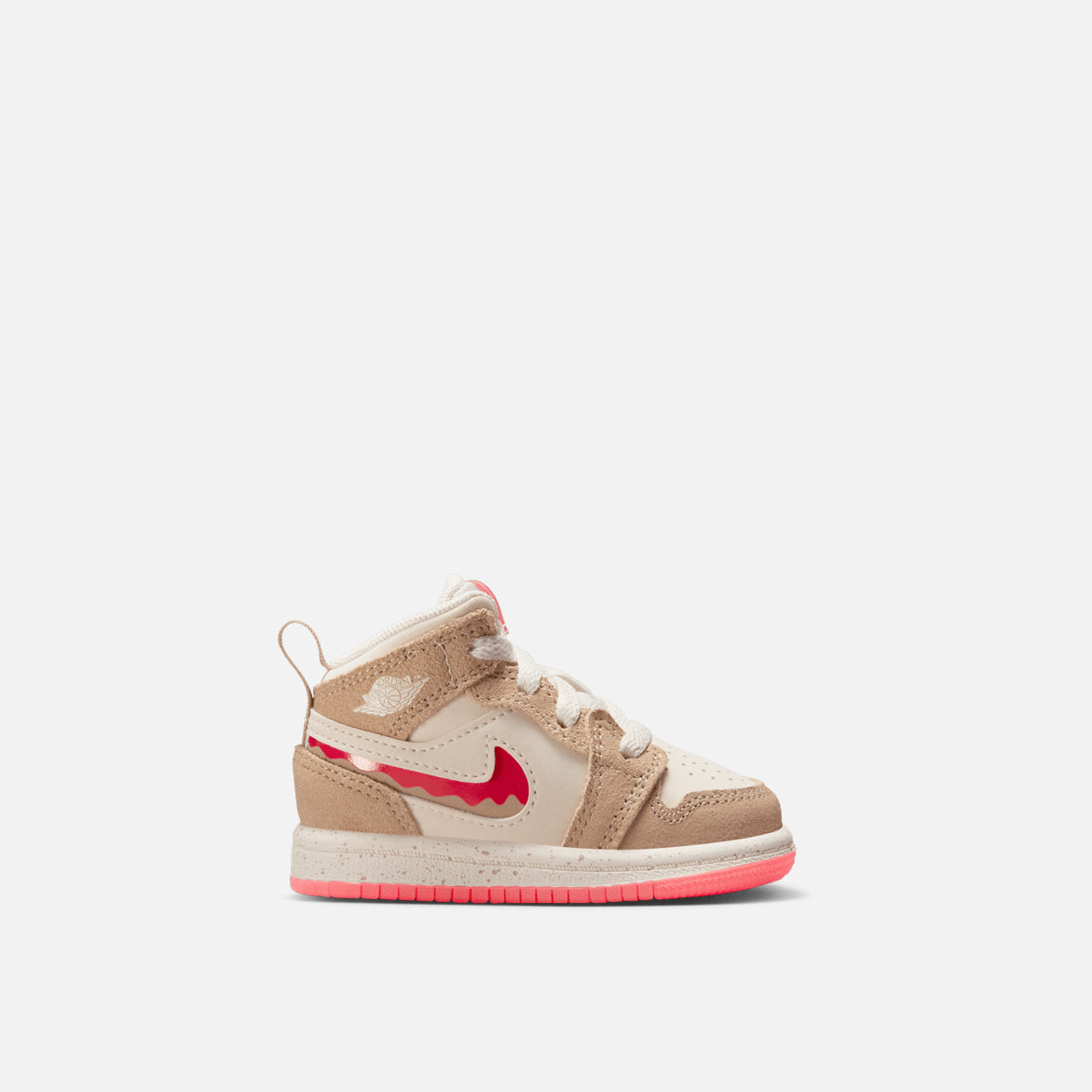 Air Jordan 1 Mid SE (TD) Peanut Butter & Jelly - Kids Basketball Shoes for School, Sports & Casual Wear