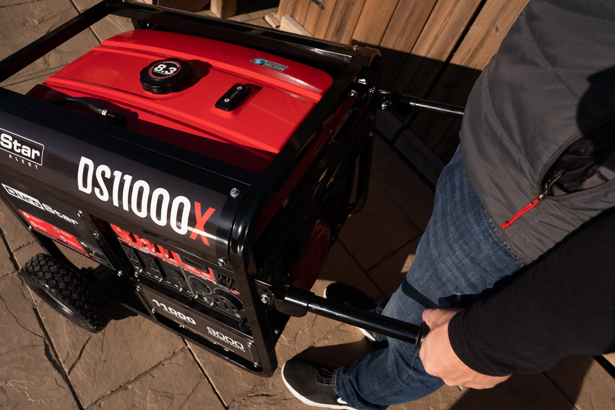 11,000 Watt Portable Gasoline Generator with CO Alert - Reliable Backup Power for Home, Camping & Emergency Use