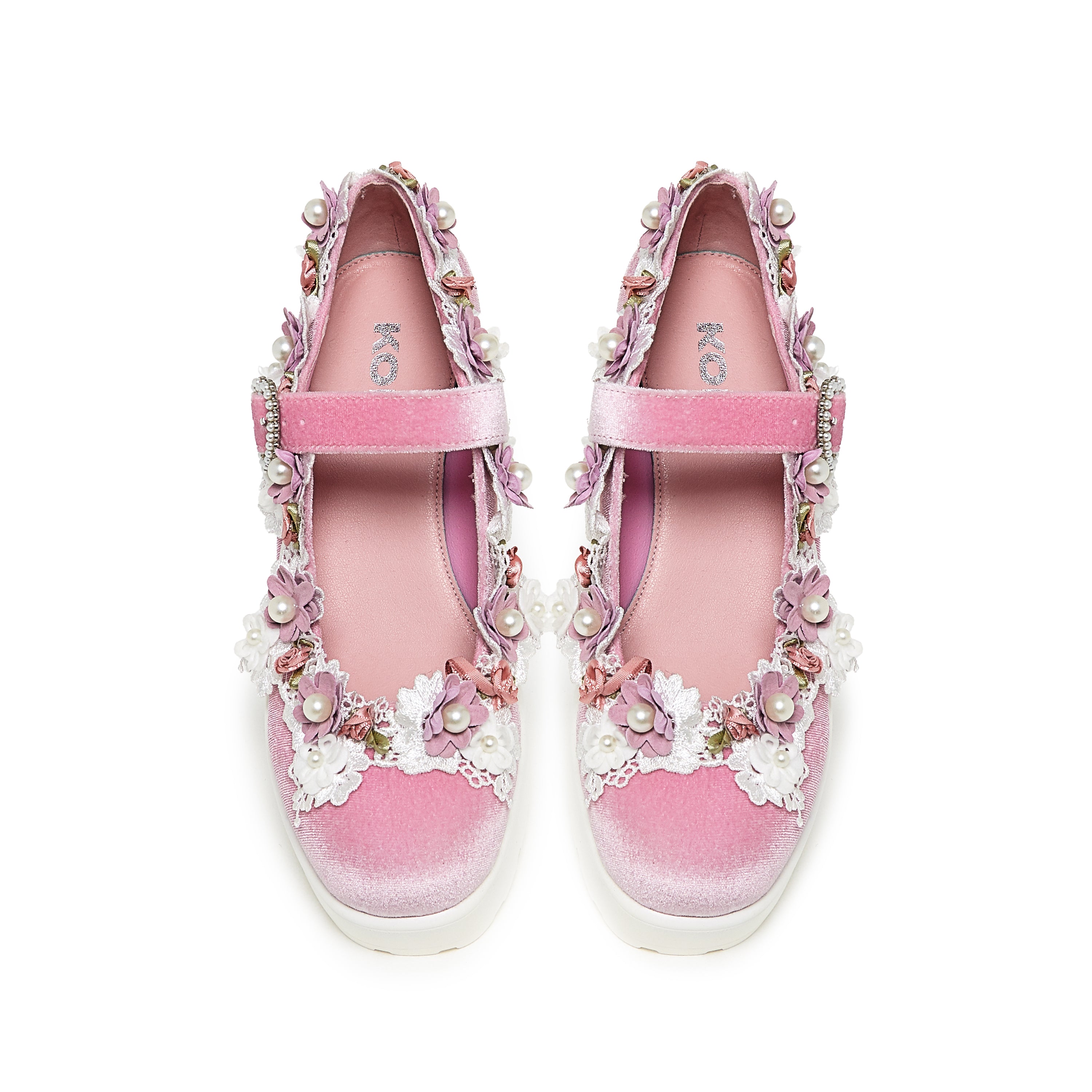 Pink Mary Jane Shoes for Women - Fairy Powder Edition | Comfortable & Stylish Flats for Casual Wear, Work, and Special Occasions