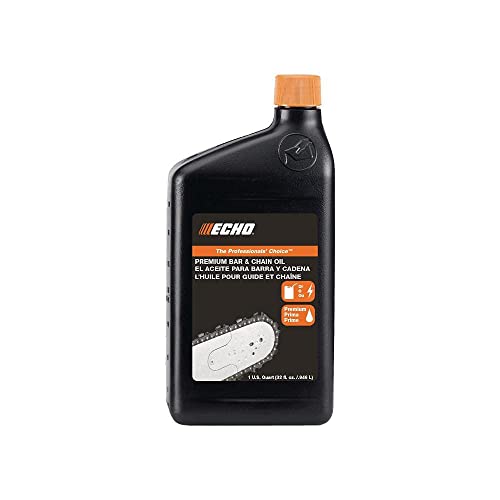 **Echo Power Chainsaw Bar and Chain Oil - 32 fl oz (1 Quart - 12 Pack) - High-Performance Lubricant for Professional & Home Use - Reduces Resin Build-Up - Ideal for Chainsaw Maintenance, Wood Cutting, and Forestry Work**