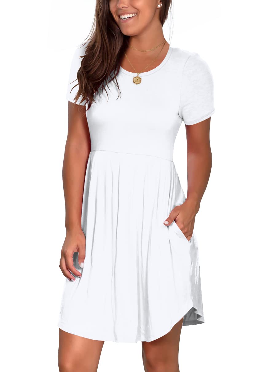 Nova In Sky Women's 2025 Casual Summer Dress - Short Sleeve Loose Fit Sundress with Pockets | Perfect for Beach, Vacation, and Everyday Wear