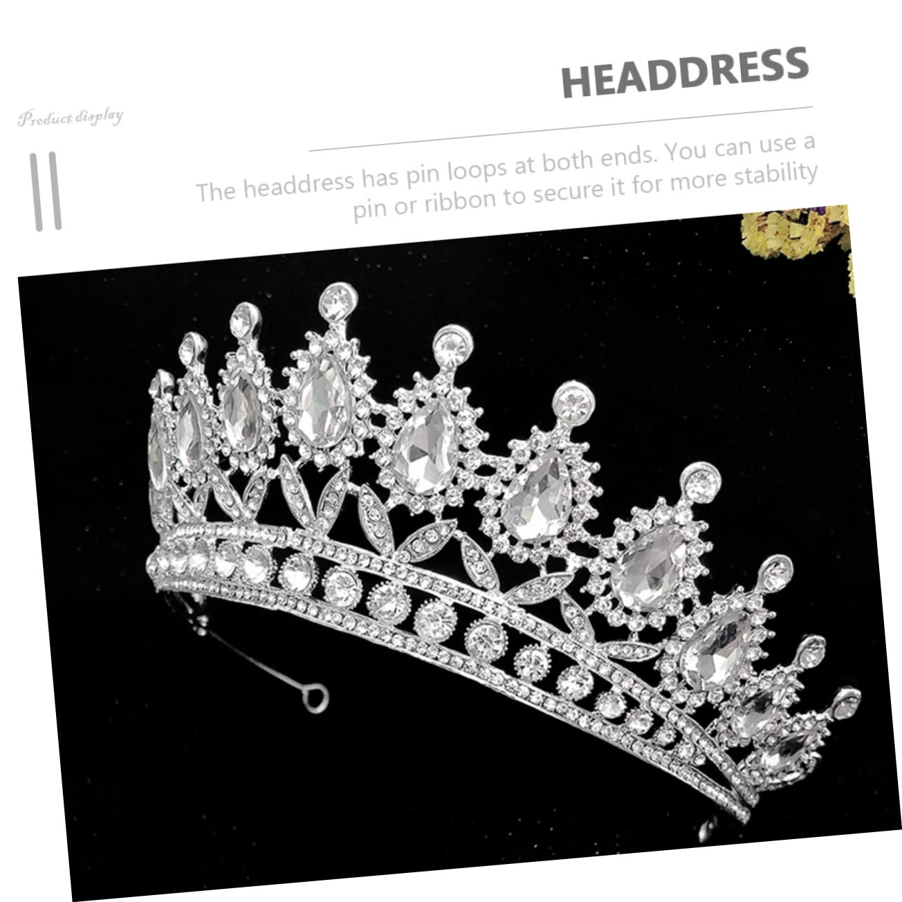 Elegant Wedding Bridal Tiara Headpiece - Minkissy Crystal Rhinestone Hair Accessories for Bride, Bridesmaid, Prom & Special Occasions
