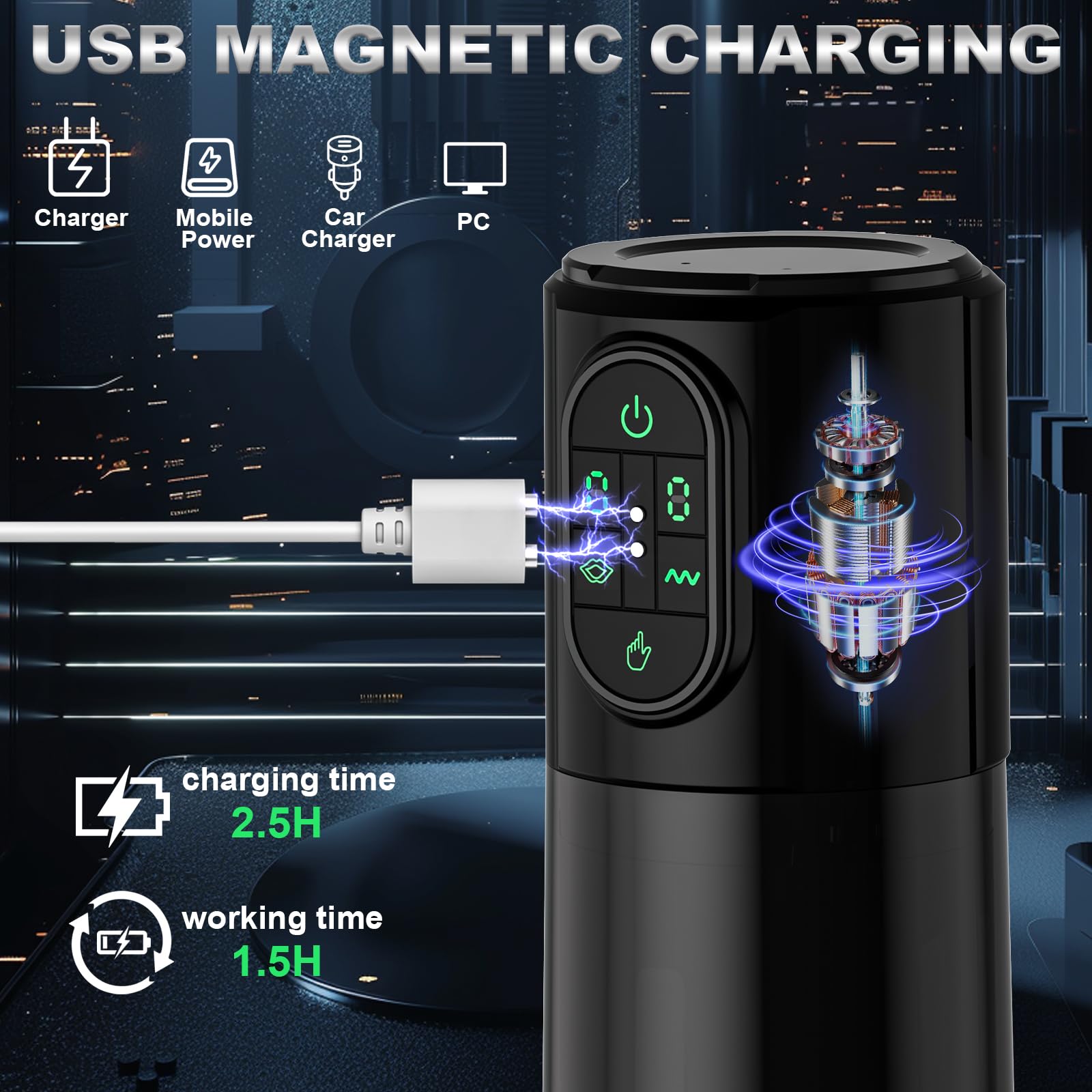 Realistic 3D Vagina Male Masturbator - Hands-Free Male Sex Toy with 10 Suction & Vibration Modes for Men - Perfect for Solo Play, Couples Fun & Discreet Pleasure