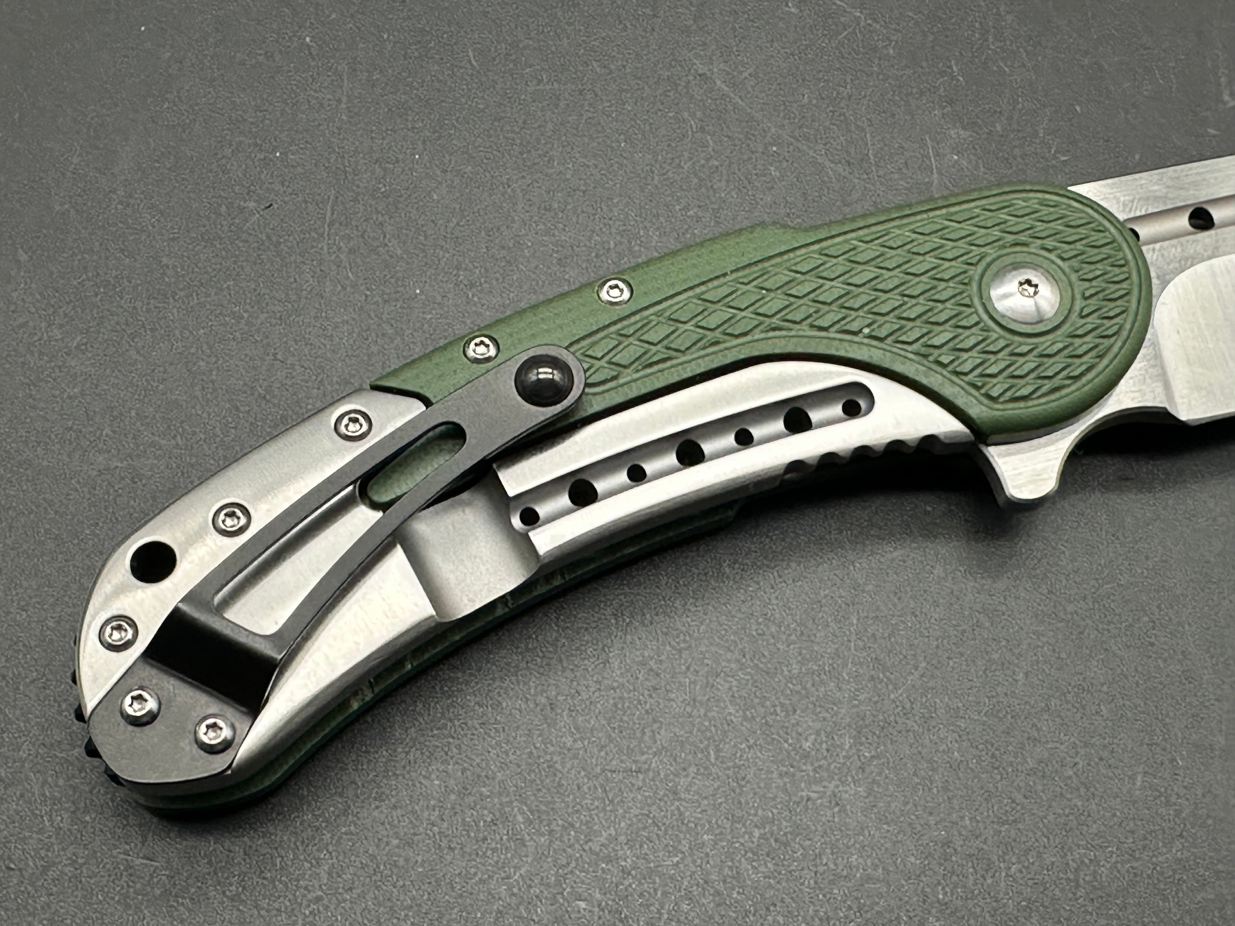 Begg Knives Bodega Frame Lock Folding Pocket Knife - OD Green G10 Handle - EDC, Outdoor, Camping & Survival Gear