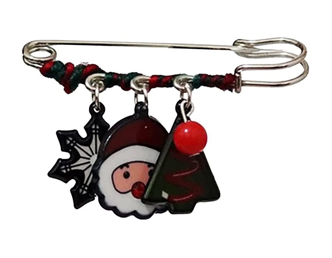 Elegant Rhinestone Elk & Snowman Christmas Brooch Set for Women - Sparkling Fashion Pin with Bells - Perfect for Holiday Parties, Gifts & Winter Outfits (Color: E, One Size)