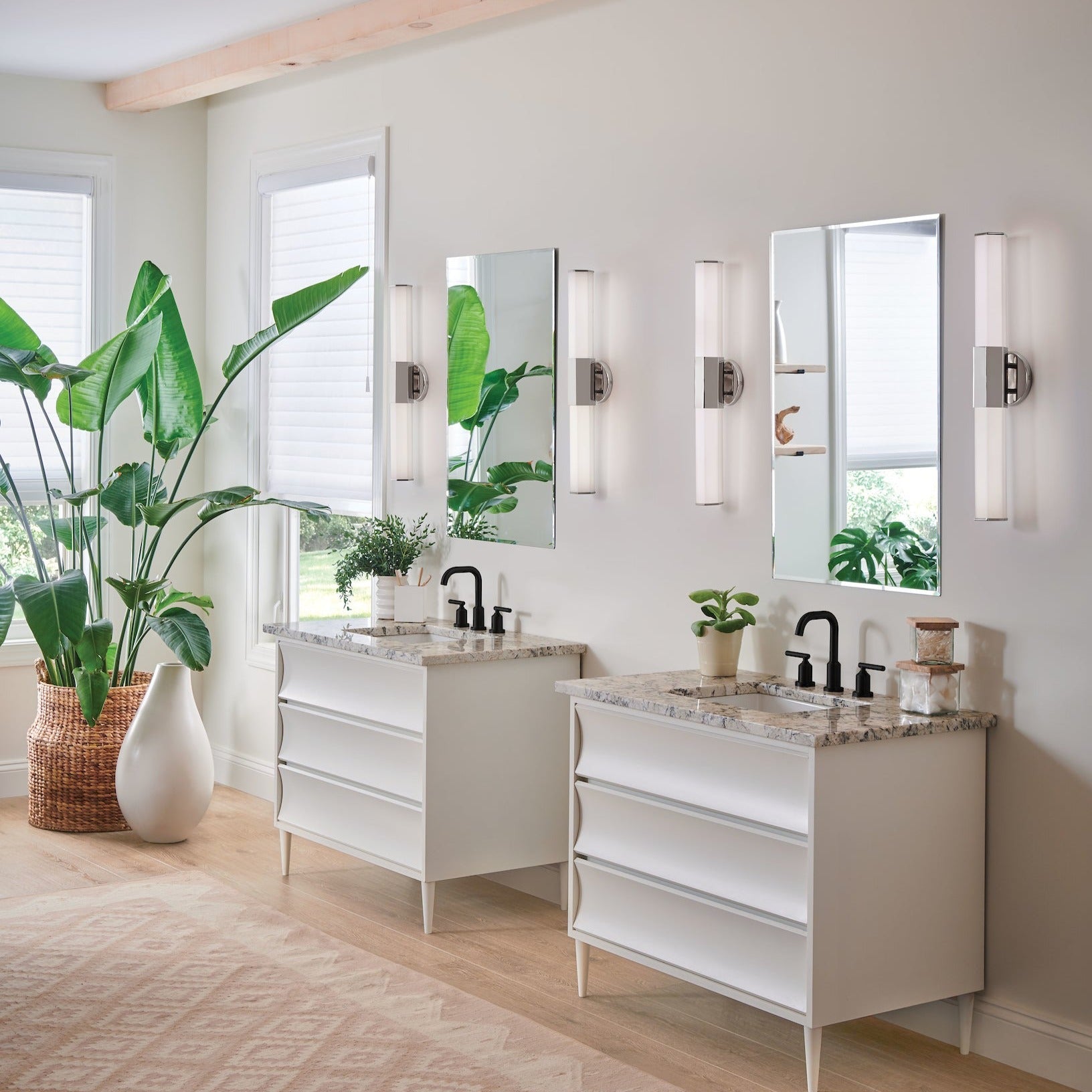 Avery LED Vanity Mirror with Touch Control - Dimmable Lighted Makeup Mirror for Bathroom & Dressing Room - Perfect for Makeup Application, Skincare Routine and Hair Styling