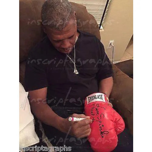 Leon Spinks Signed Boxing Glove - Authentic Autograph 