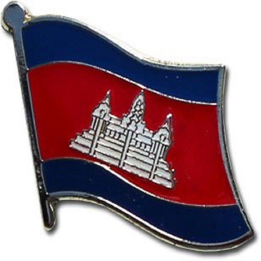 5STARS N&R NRAccessories Wholesale Pack of 50 Cambodia Flag Bike Hat Pins - Perfect for Cycling, Hiking, Outdoor Events & Patriotic Gifts