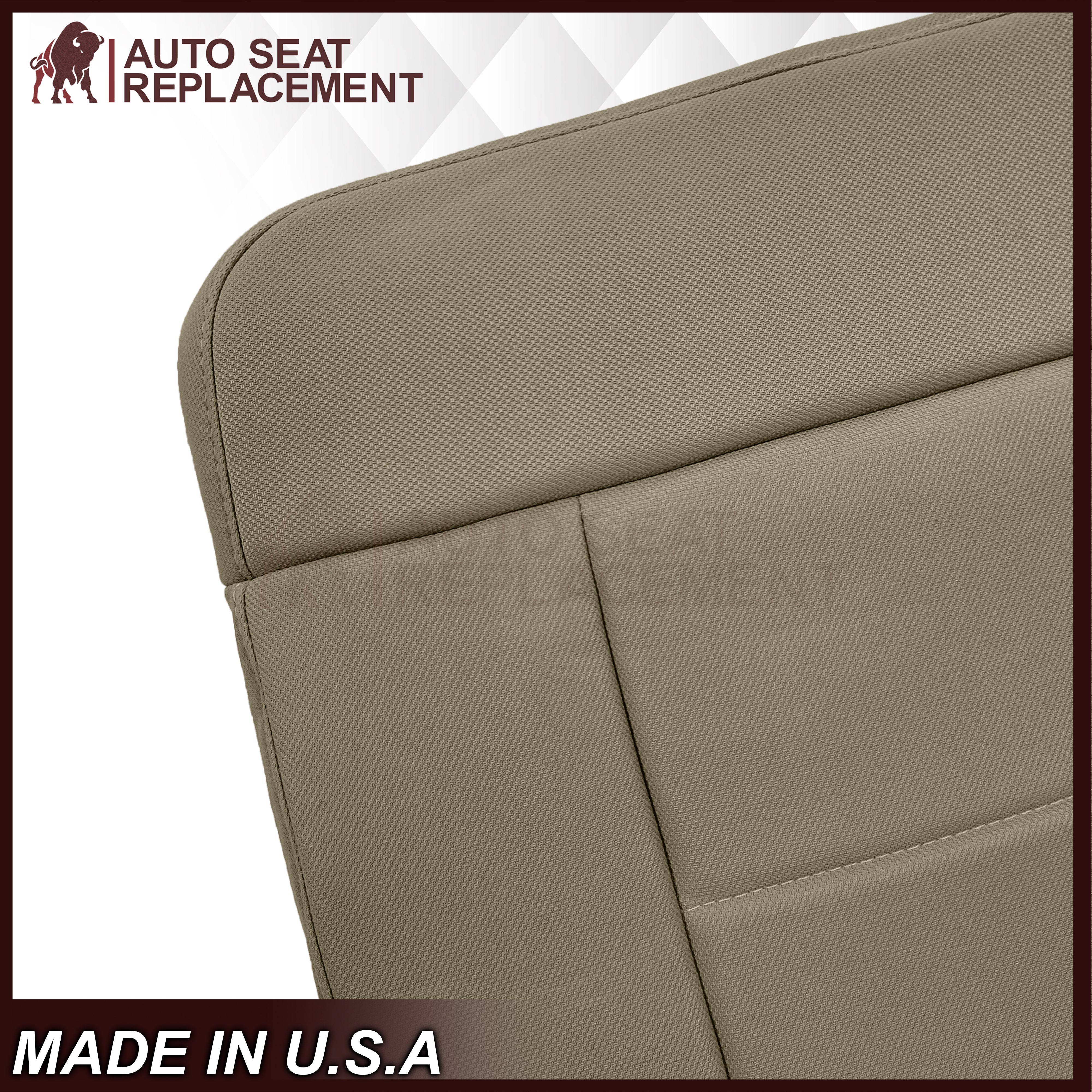 2004-2006 Ford F-150 XL STX Tan Cloth Seat Cover - Durable & Custom Fit for Truck Interior Protection | Perfect for Work Trucks, Off-Roading & Daily Commutes