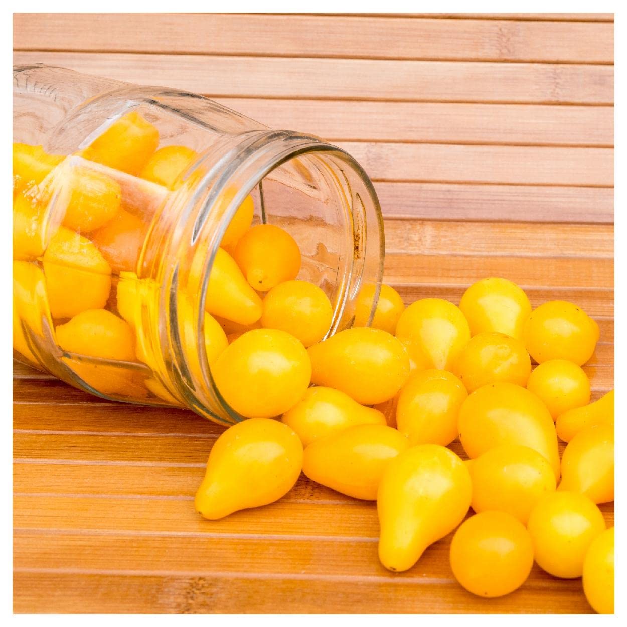 Organic Yellow Pear Tomato Seeds - 1 Oz Non-GMO Heirloom Seeds for Home Garden - Perfect for Salads, Canning & Fresh Eating - Everwilde Farms Gold Vault Packet