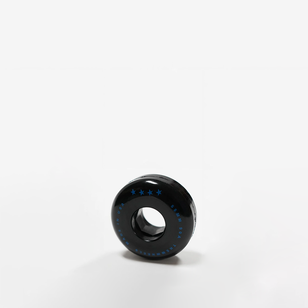 THEM WHEELS 55mm 90a Skateboard Wheels (4 Pack) - High Performance Wheels for Street Skating, Cruising & Tricks