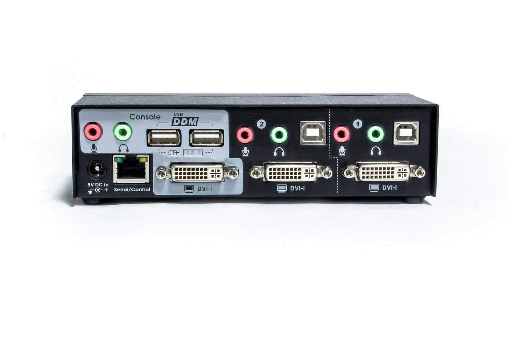 UD-12AP+HDMI 2-Port USB & HDMI KVM Switch with Audio Support - Includes 6ft HDMI Cable Kit for Dual Computer Setup | Perfect for Home Office, Gaming & Workstation Use