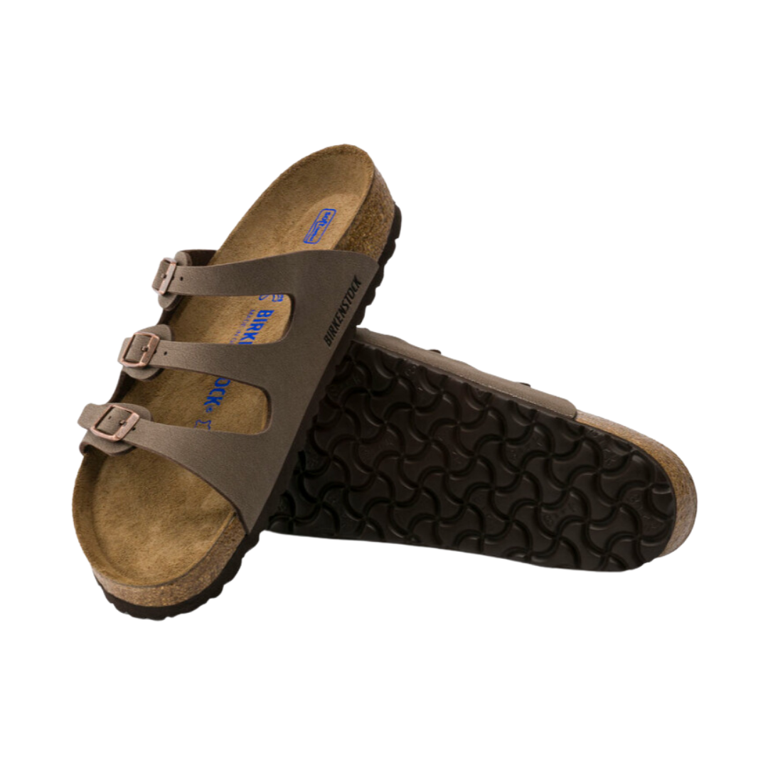Women's Florida Soft Footbed Sandals - Comfortable Mocha Leather (Birkibuc) | Perfect for Beach, Vacation & Summer Outfits