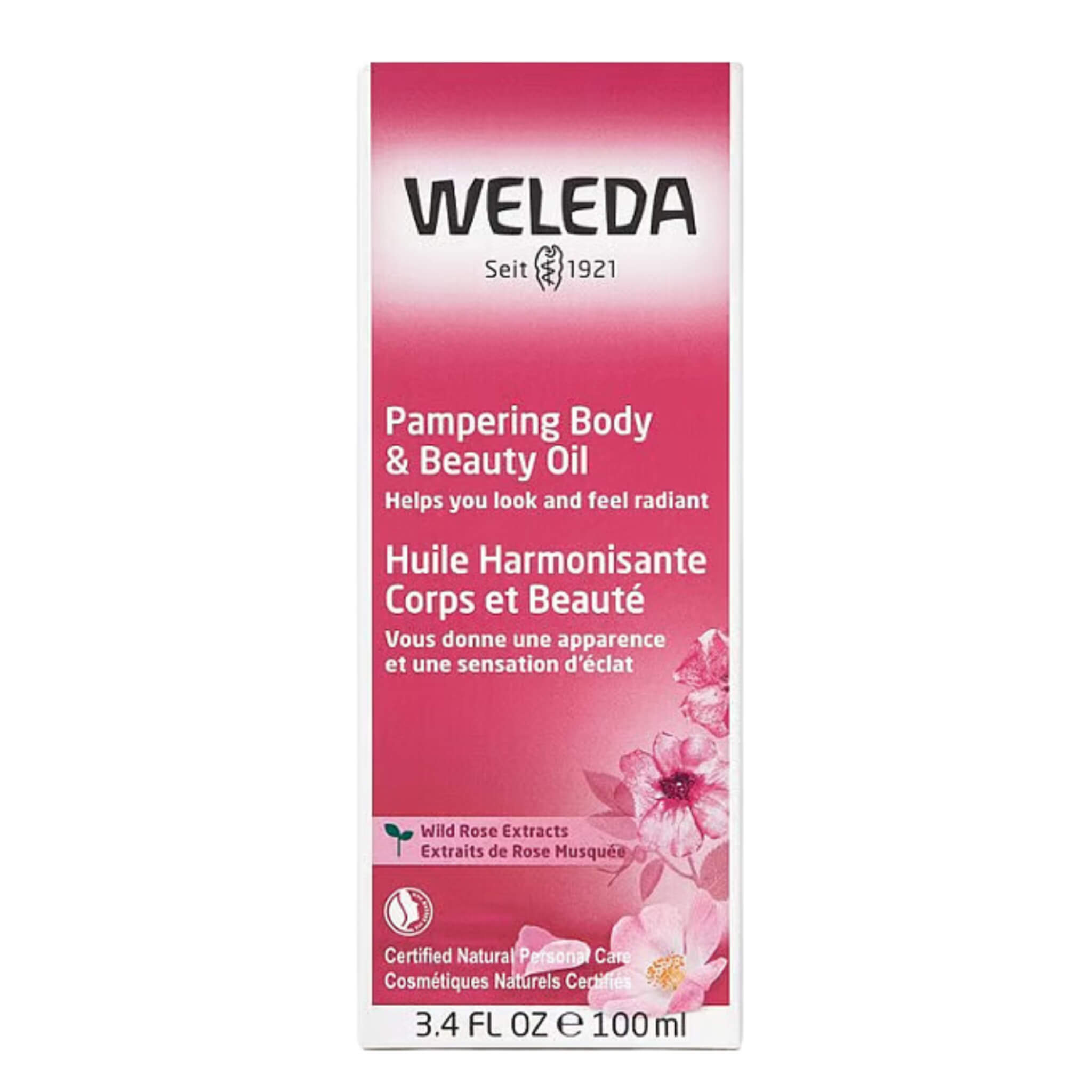 Organic Wild Rose Body & Beauty Oil for Hydration & Glow - Perfect for Massage, Skincare & Aromatherapy
