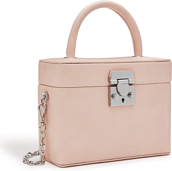 LaBante London Vegan Leather Crossbody Bucket Bag - Pink Top Handle Shoulder Purse for Women | Stylish 'Mae' Design for Work, Travel & Everyday Use