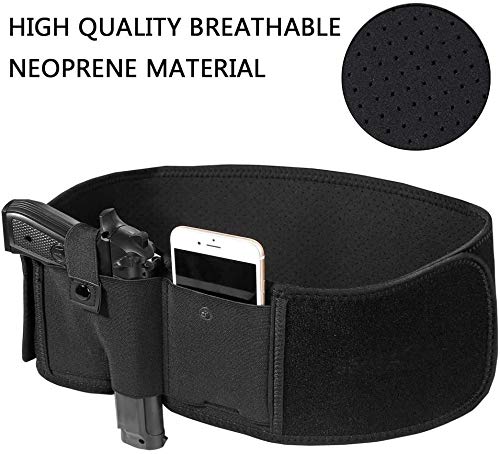 Tactical Pistol Waist Holster Belt - Ambidextrous Concealed Carry Holster for Hunting & Outdoor Activities | Right & Left Hand Compatible | Durable Multi-Purpose Gun Holster for Hiking, Camping & Self Defense