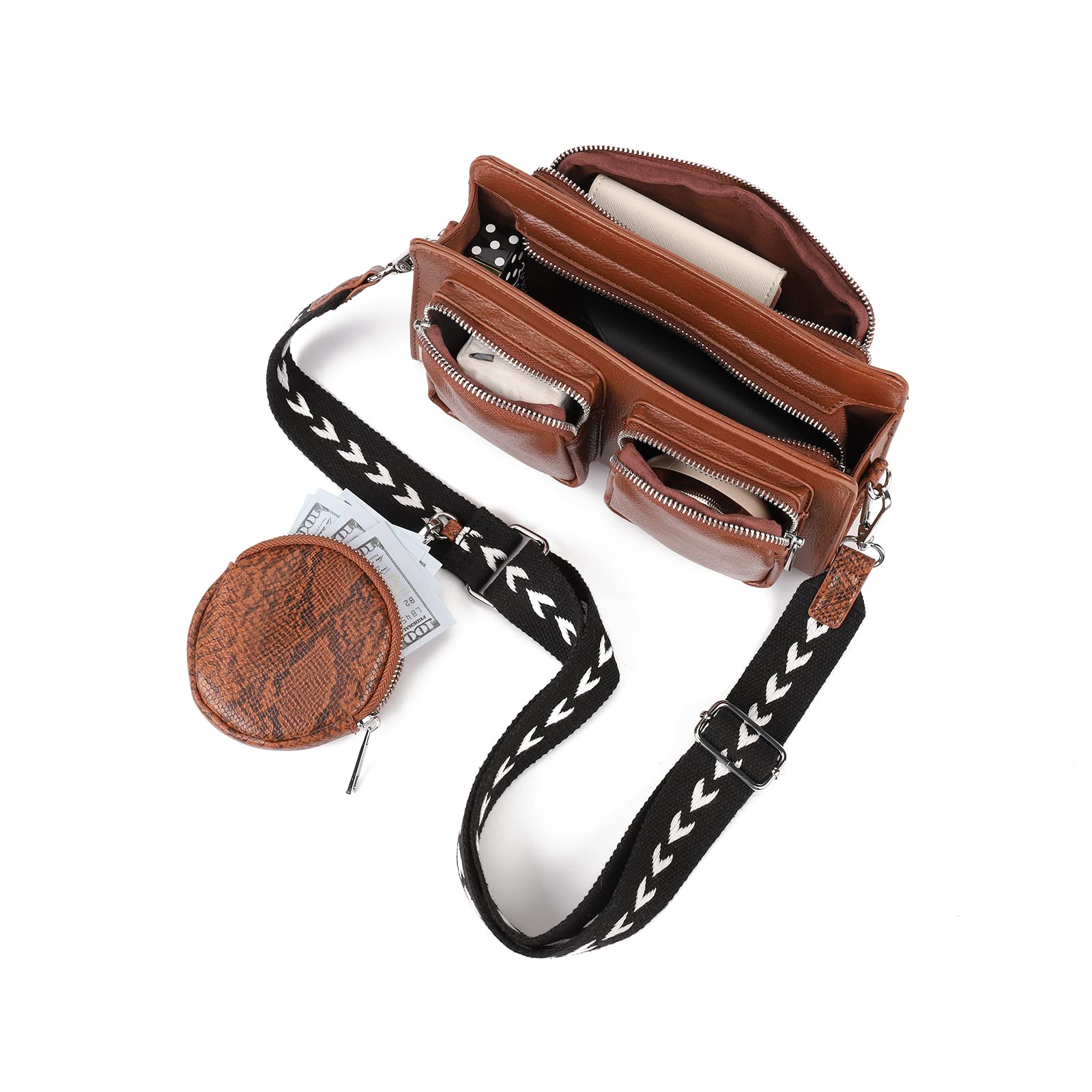 Stylish Women's Small Crossbody Bags - Designer Shoulder Purses with Multiple Pockets & Coin Purse | Perfect for Travel, Shopping & Everyday Use